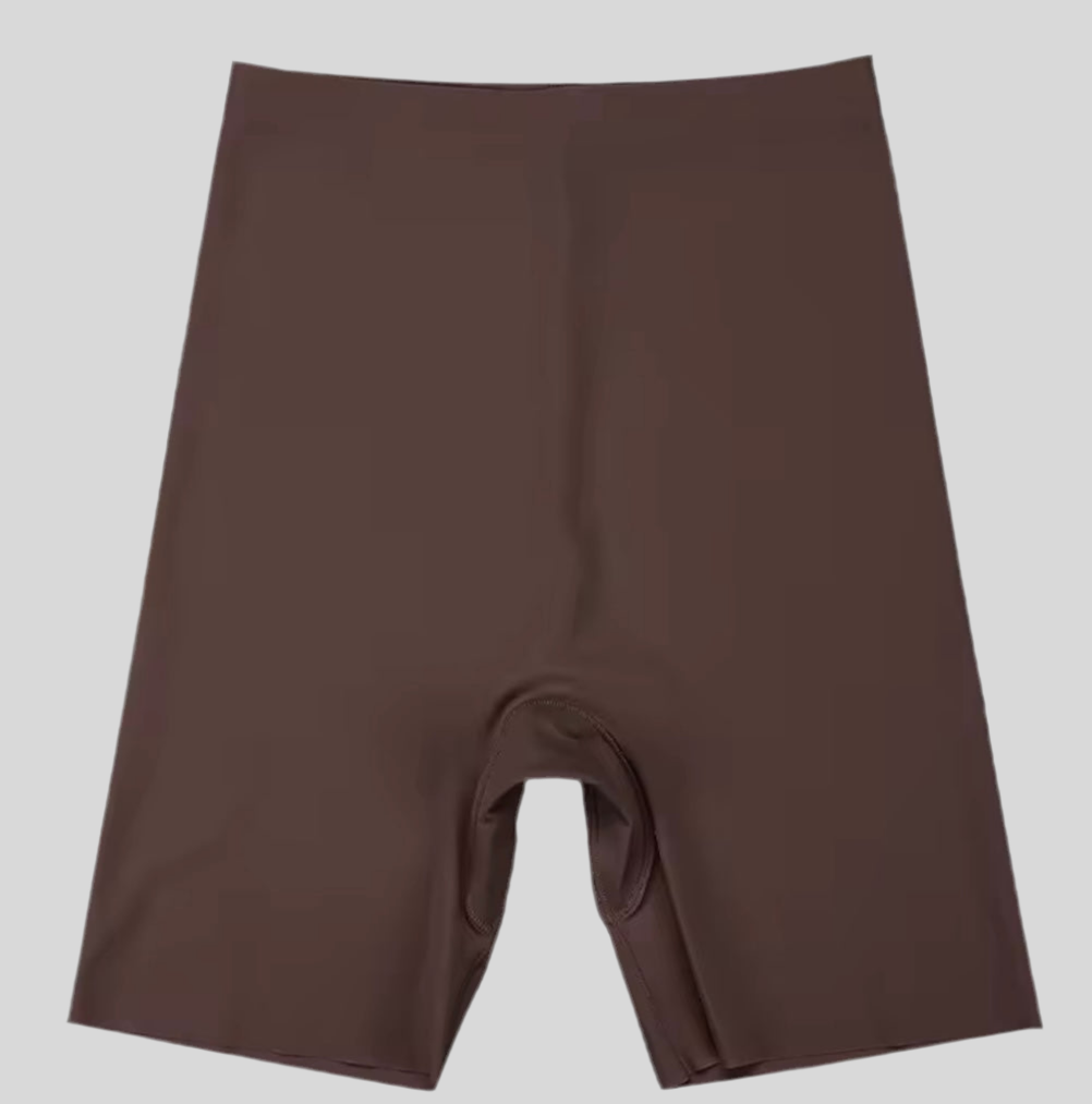 Cykelbyxa seamless brun