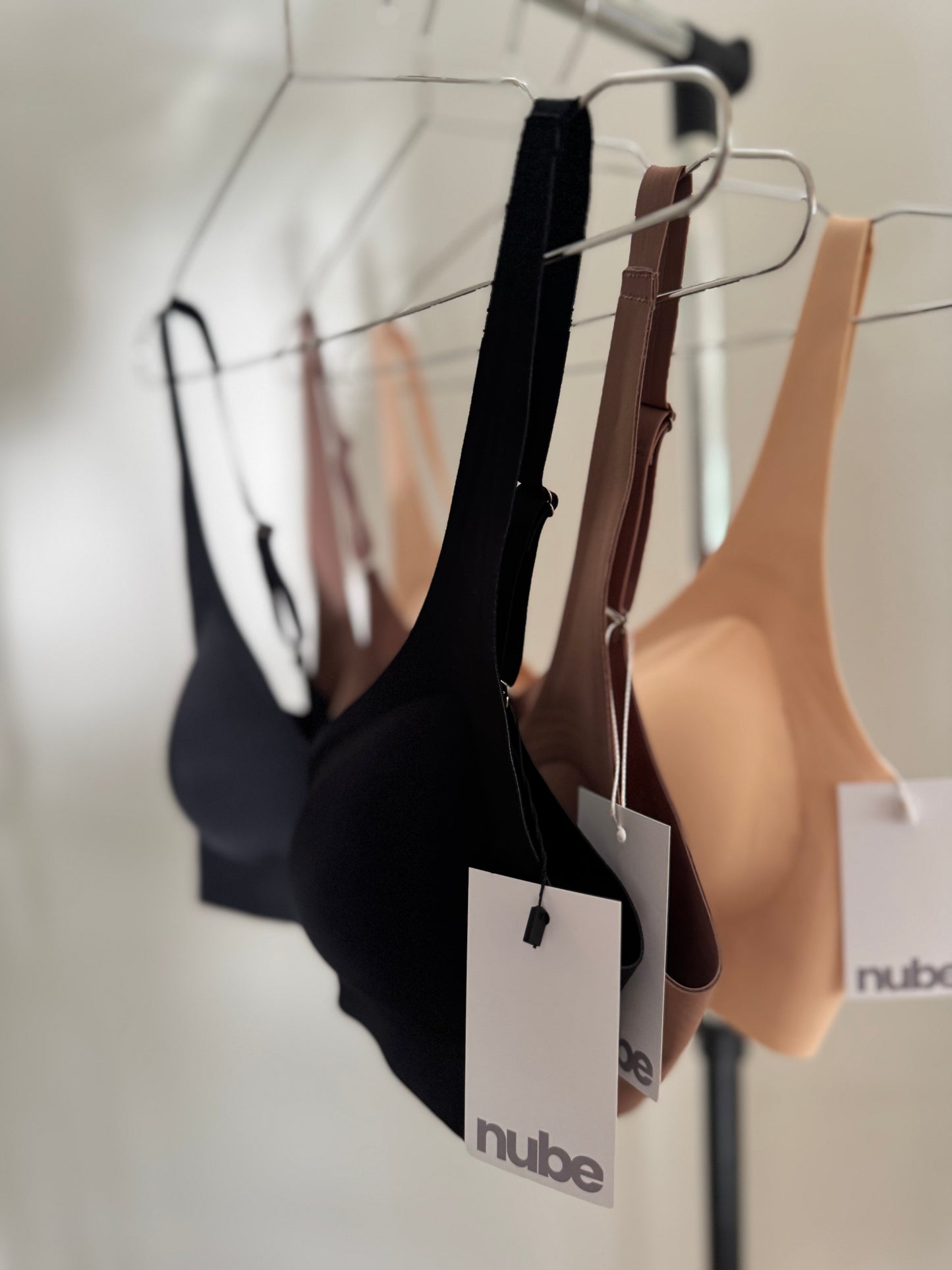 Ease bh utan bygel i svart brunt och beige 